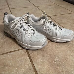 New Balance White/Grey 608 v3 Sneaker 9.5